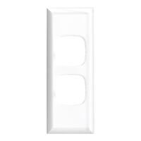 Excel - Architrave coverplate 2 gang white