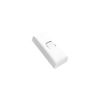 HPM Standard 10A 1 Gang Vertical Deep Switch Plate White