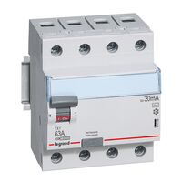 TX³ - RCCB prong-type & fork-type busbar - AS/NZS 61008-1 A type 30mA - 400V a.c. 4P 80A 4 module