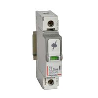 Surge protection device of main distribution boards T1+T2 - Imax: 60kA/pole Up: 1.5kv Uc: 320V a.c. 1P without remote status monitoring - 1 module