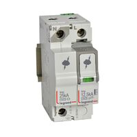 Surge protection device of main distribution boards T1+T2 - Imax: 60kA/pole Up: 1.5kv Uc: 320V a.c. 1P+N with remote status monitoring - 2 module