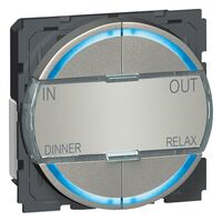 KNX control mechanism Arteor - 4 pushbuttons - 4 actuation points - round version - magnesium