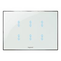 Arteor - MyHOME - BUS touch control - for basic/special functions - 3 modules - Up to 6 scenarios - white