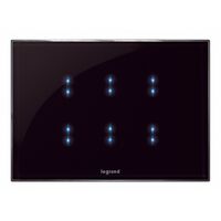 Arteor - MyHOME - BUS touch control - for basic/special functions - 3 modules - Up to 6 scenarios - black