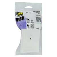 HPM VIVO 350VA 3 Wire Push Button Cover Plate Grey