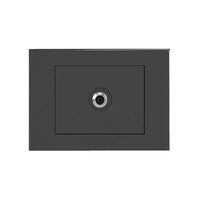 HPM VIVO Coaxial TV Outlet 1 Gang Dark Grey