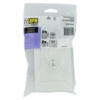 HPM VIVO 10A 3 Speed Fan Controller Plate White