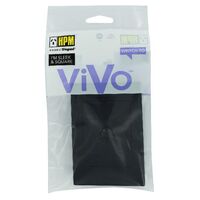 HPM VIVO 10A 1 Gang Vertical Rocker Switch Plate Dark Grey