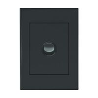 HPM VIVO 10A 1 Gang Vertical Rocker Switch Plate Dark Grey