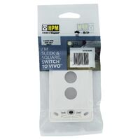 HPM VIVO 2 Gang Switch Grid White