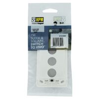 HPM VIVO 3 Gang Switch Grid White