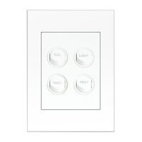 HPM VIVO 10A 4 Gang Instant Heat Controller Switch White