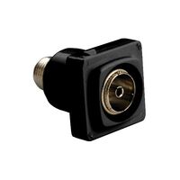 HPM Female to PAL F Connector Socket Black