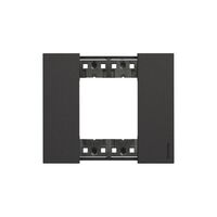 Bticino Living Now 2 Module Coverplate Black