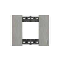 Bticino Living Now 2 Module Coverplate Steel