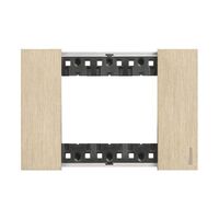 Bticino Living Now 3 Module Coverplate Gold