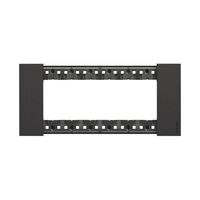 Bticino Living Now 6 Module Coverplate Black