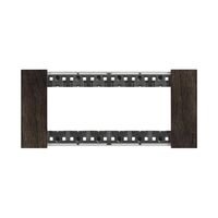 Bticino Living Now 6 Module Coverplate Walnut
