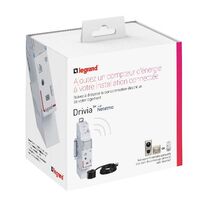 Connected electricity meter EMDX³ with Netatmo - 100-240V~ supplied with 1 closed current transformer 80A - 1 module