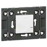 ARTEOR Wireless Switch Mechanism - Horizontal 2 Module with Grid - White