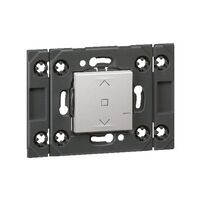 ARTEOR Wireless Blind Switch Mechanism - Horizontal 2 Module with Grid - Soft Aluminium