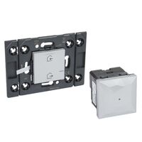 ARTEOR Gateway + Wireless Master Switch Mechanism - Horizontal 2 Module with Grid - Soft Aluminium
