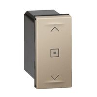 ARTEOR Smart Blind Switch Mechanism - 1 Module 3 Wire - Champagne