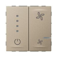 Arteor with Netatmo Smart 4 Speed 100VA Fan Controller Mechanism Champagne