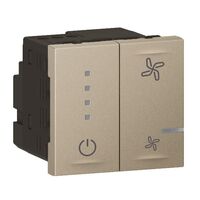 Arteor with Netatmo Smart 4 Speed 100VA Fan Controller Mechanism Champagne