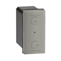 Arteor with Netatmo 1 Module Wireless Home-Away Master Clip-In Grid Switch Magnesium