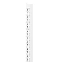 MEMOCAB - Markers for wiring black capital letters on white background 2.5x2.5mm letter E slide-in pack of 240