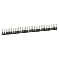 Starfix - ferrule with insulating flange single - supplied in strips 1.5mm² 15mm long black pack of 1000