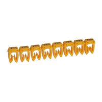 CAB3 - Markers for wiring 4 to 6mm² black letters on yellow background 4-6mm² letter E pack of 300