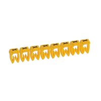 CAB3 - Markers for terminal blocks and wiring 0.5 to 1.5mm² black letters on yellow background 0.5-1.5mm² letter X pack of 300
