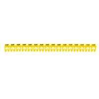 CAB3 - Markers for wiring 1.5 to 2.5 mm² black letters on yellow background 1.5-2.5mm² letter Q pack of 300
