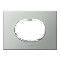 ARTEOR Round 3 Module Horizontal Coverplate Pearl Aluminium