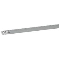 Transcab - Cable grey duct with cover - 2 metre length 25x25mm 2m 12.5mm finger DIN pitch with cover grey