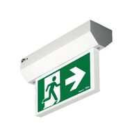 Securit Axiom LED Surface Mount (Wired Only) 4W Emergency Exit Sign - Double Sided Running Man LEFT / RIGHT