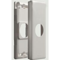 Excel Life Architrave Grid & Plate 1 Gang Gloss White