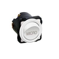 Excel Life - Engraved rocker switch mechanism 2 way 16AX 240V a.c. MICROWAVE engraved Matt White