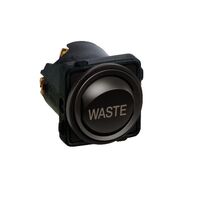 Excel Life - Engraved rocker switch mechanism 2 way 16AX 240V a.c. WASTE engraved Matt Black