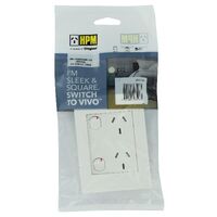 HPM VIVO 10A Vertical Double Power Point White