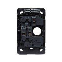 HPM VIVO 10A Vertical Double Power Point with Extra Function Hole Dark Grey