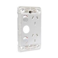 HPM VIVO 10A Vertical Double Power Point with Extra Function Hole White