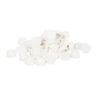 HPM Flush Caps White - 100 Pack