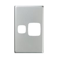 EXCEL - Single vertical powerpoint coverplate only - Matt Silver