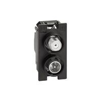 Bticino Living Now 1 Module Dual PAL & F Type TV Socket Mechanism