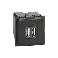 Bticino Living Now 5V 3A Type A 2 Module Dual USB Charger Mechanism