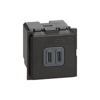 Bticino Living Now 5V 3A Type C 2 Module Dual USB Charger Mechanism