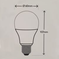 HPM A60 8W 1035lm LED Edison Globe Cool White
